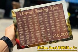Wooden Umrah Saving Box
