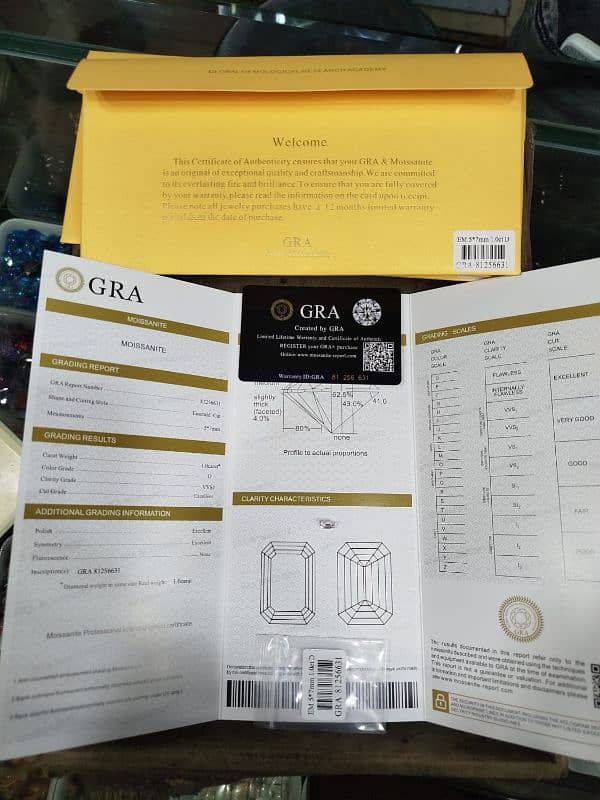Mossoniate All Shapes With Original GRA Certificate 6