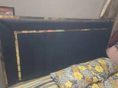 Bed with mattress 2 sides table