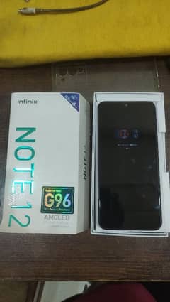 Infinix note 12 box charger 8gb ram and 128gb storage