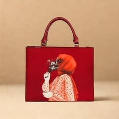 Floral - Elegant Printed Canvas Shoulder Bag