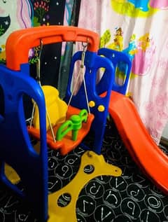 portable slide with swing