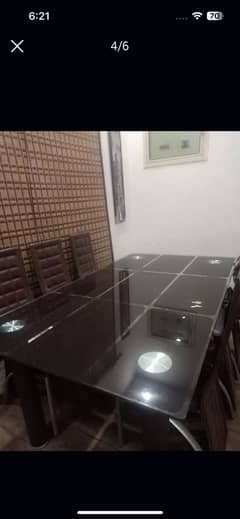 Dining table with 8 chairs
