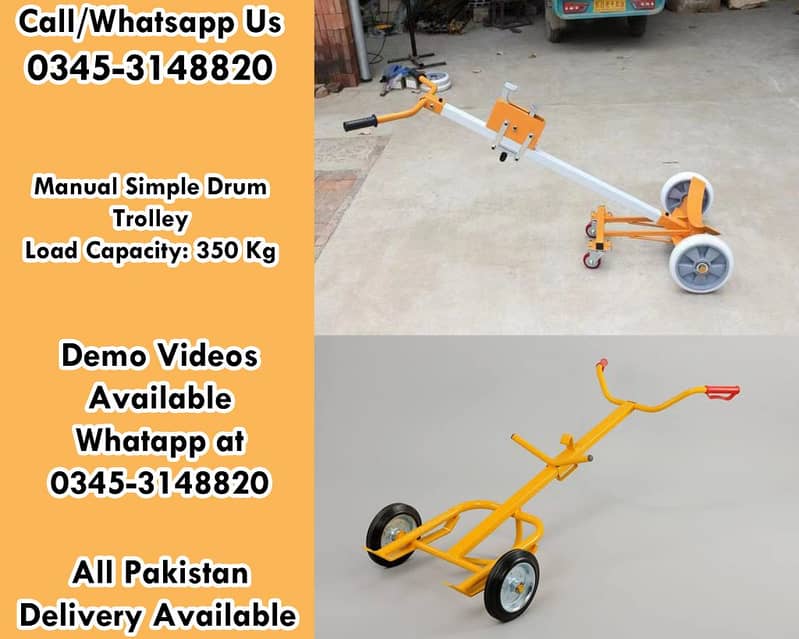 Manual Drum Stackers, Drum Hydraulic Trolleys, Simple Drum Trolleys 3