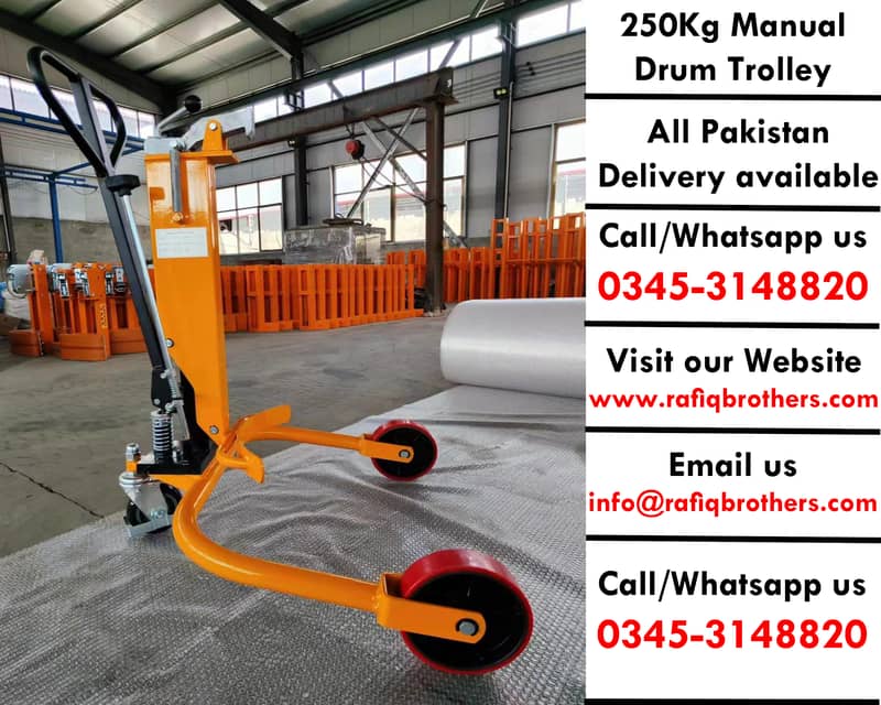 Manual Drum Stackers, Drum Hydraulic Trolleys, Simple Drum Trolleys 11