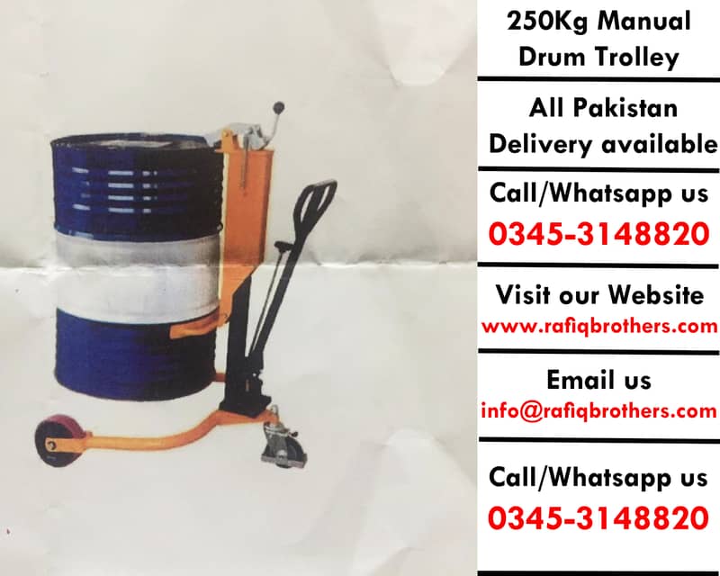 Manual Drum Stackers, Drum Hydraulic Trolleys, Simple Drum Trolleys 15