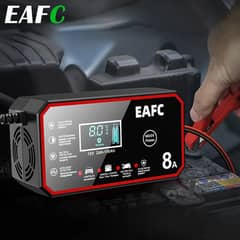 EAFC EU Plug 12V 8A Car Battery Charger with LCD Display