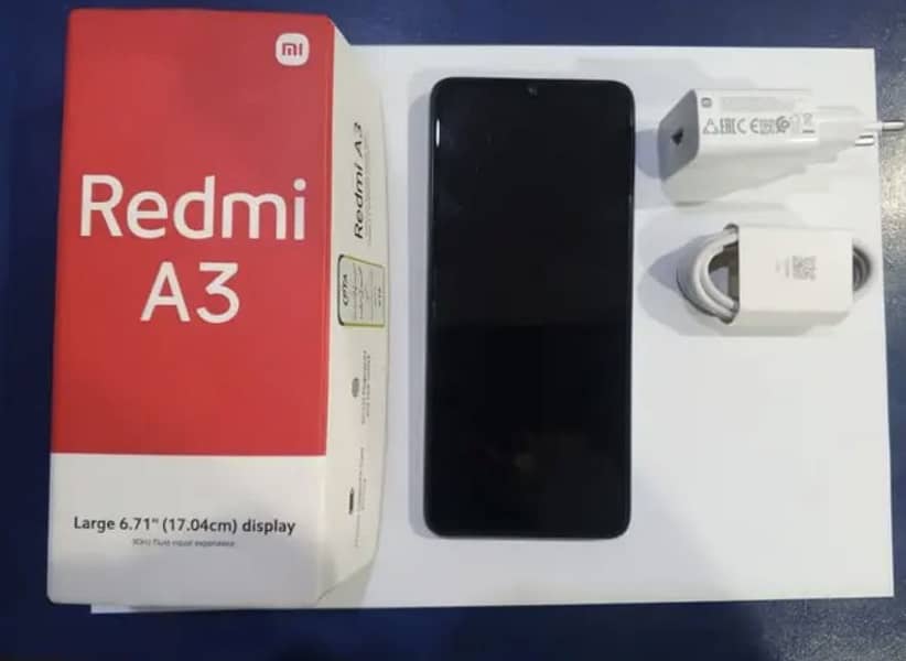 Redmi A3 for sale 10/10 condition only 15 days use 4/128Gb 1