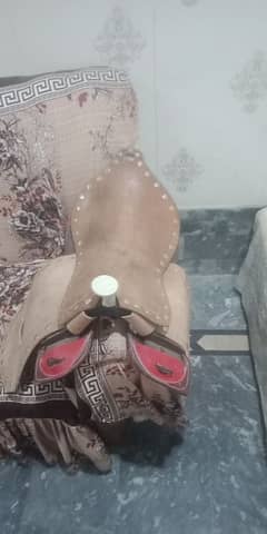 antique designed saddle