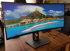 Dell Curved 34" Moniter. . best for Graphic Work and Gaming