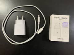 Samsung 25W Super Fast Adapter PD 3.0 |  USB C to C Cable