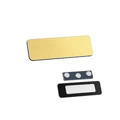 Name plate badge with magnet holder