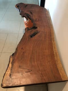 Sheesham wood live edge console