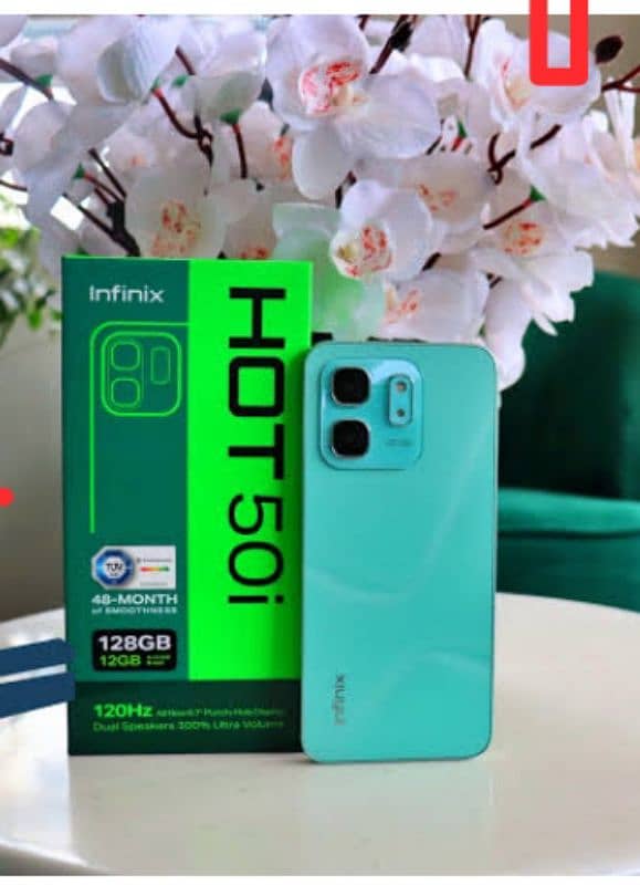 infinix hot 50 I just box open . new condition 8