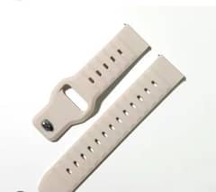 white color silicone smart watch strap