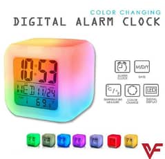 Digital Table Clock 7 Color Big Size Digital Screen