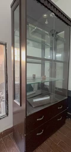 Bed Set, 4 door cupboard , divider, side tables, mattress