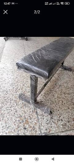 Straight Bench press very comfortable and easy to use. Iron made