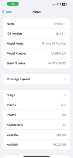 Apple iPhone 13 Pro Max 256Gb without PTA Sim Working