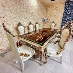 #Chinioti dining table #Wooden dining table #New designs 2025 #luxury