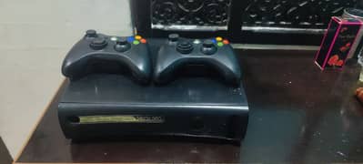 Xbox 360 with 2 controllers