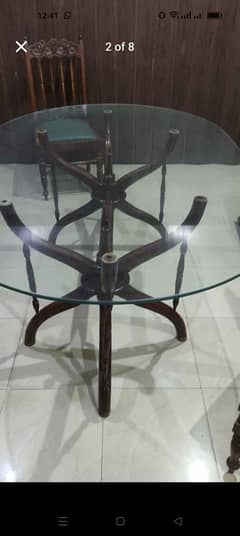 8 seater Dining table with chairs