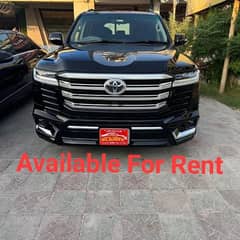 Lc 300 and All cars for rent in lahore