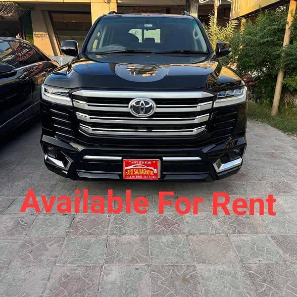 Lc 300[v8] and All cars for rent in lahore 0