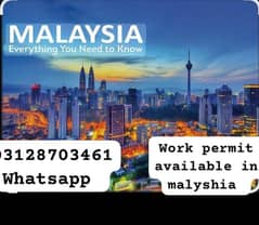 work permit in available to malyshia. . 03128703461 Whatsapp.