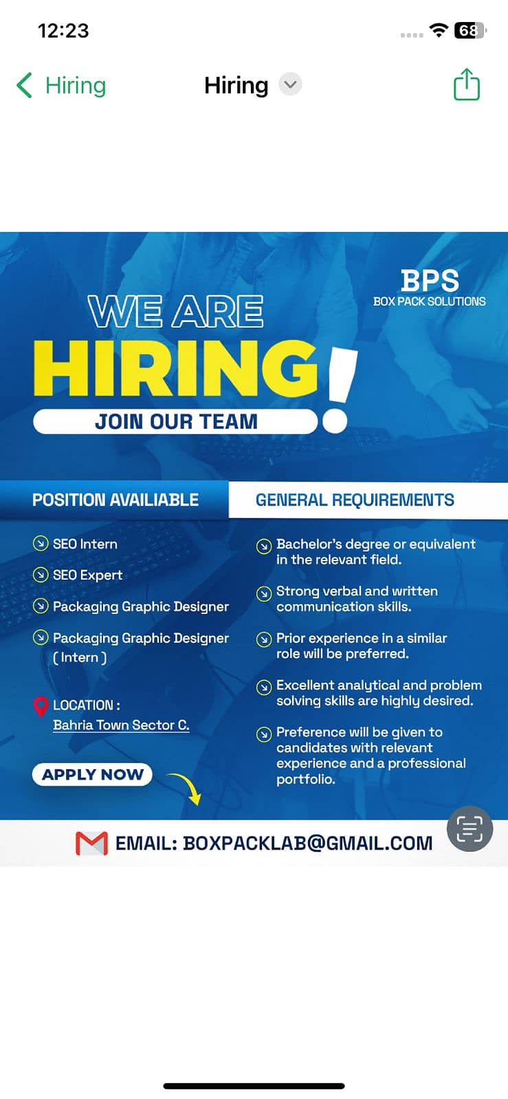 Need Fresher For Seo for an online website. good sharp skills required 0