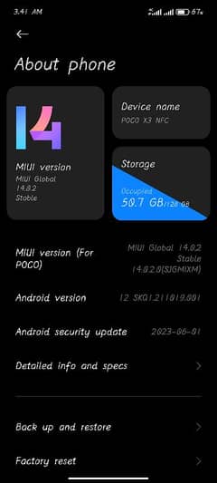 poco x3 Nfc Official pta Approved 6/128 urgent sale