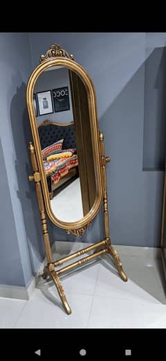 wooden standing mirror