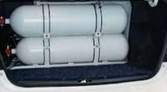 CNG cylinder with complete kit