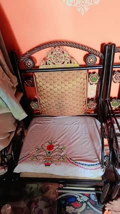 iron sofa with table