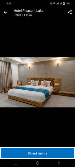 Par Day and short Time full furnish one BeD Room ment Available for rent Bahria Town Phase 6 family apartment