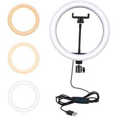 26cm led ring light with 3 modes26cm LED Ring Light with 3 Light Modes