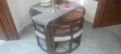 wooden Table 4 seater very cute and elligant laminated top . . . . . . . . . . .