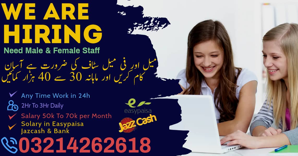 Typing job / Data Entry Job / Assignment Job / Online Job / Part Time 0