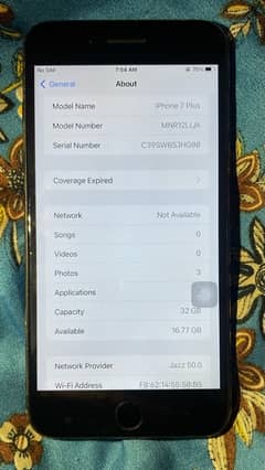 IPhone 7Plus PTA