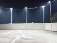 Street light with pole