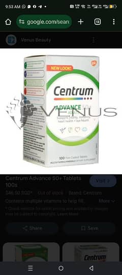 Centrum vitamin 150 tablets