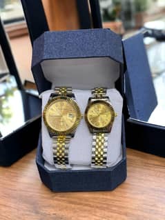 Stylish Quarts Couple Watch