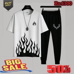 2 pcs Men's Micro Plain Track Suit