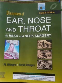Dhingra ENT medical book 8th edition