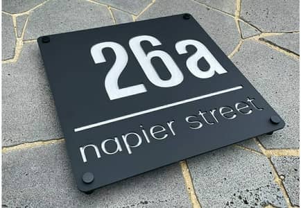 Acrylic House Name/Steel/ glass house plate manufacture Services