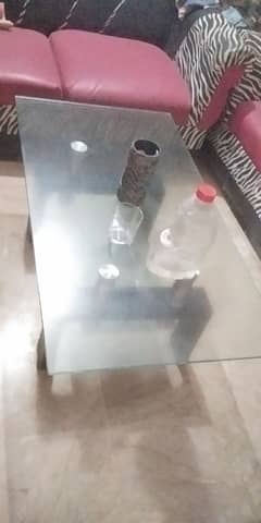 Double glass center table
