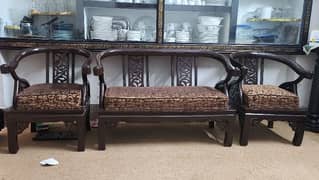 wooden sofa set