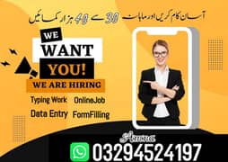 Data Entry Job / Typing Job / Assignment Job / Online Job
