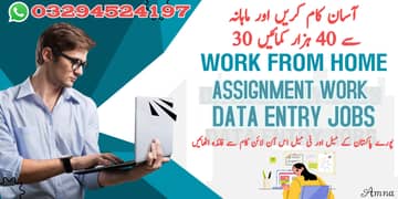 Assignment Job  / Part Time Full Time Job / Job for male and female