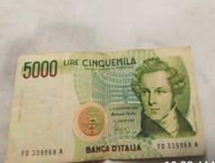old currency note